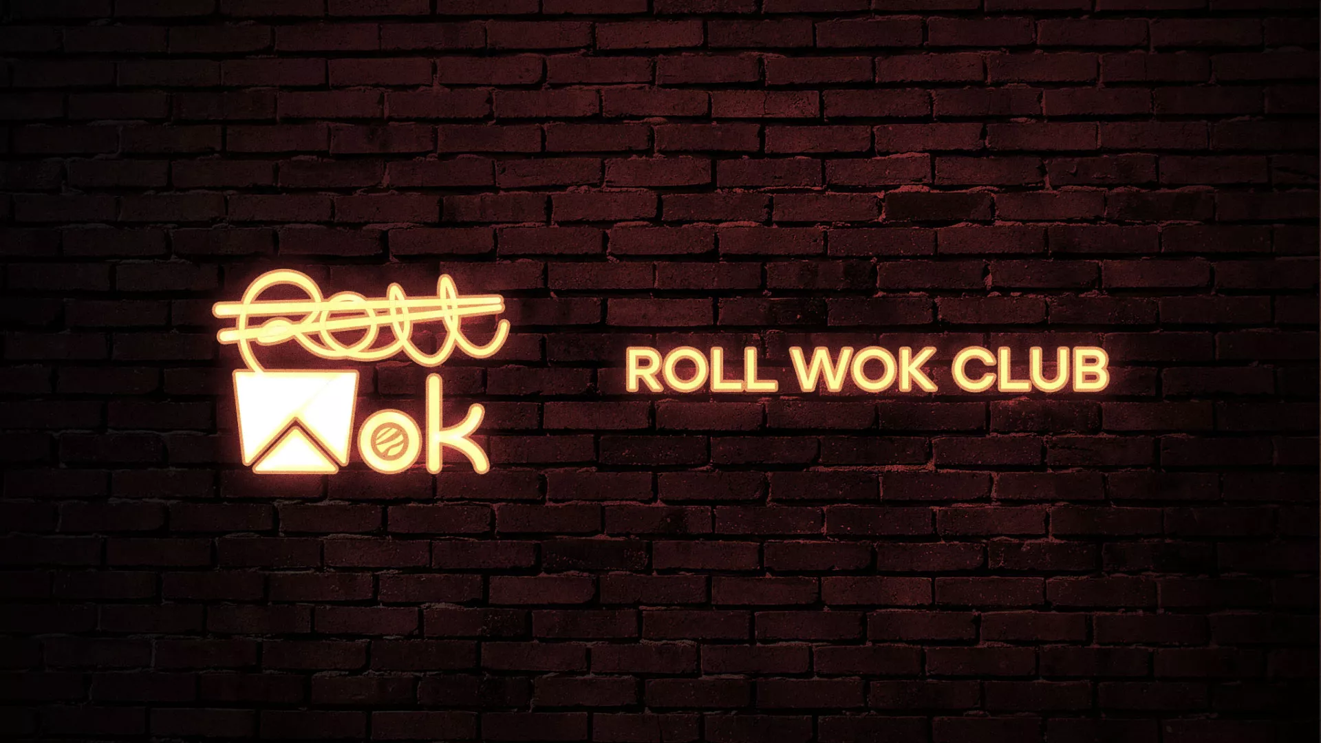 Разработка логотипа суши-бара «Roll Wok Club» в Злынке